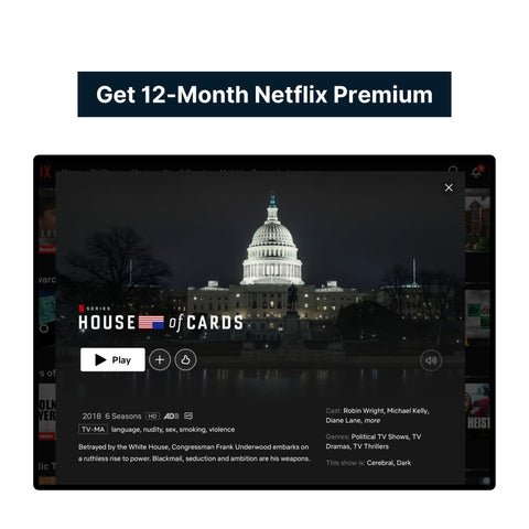 Netflix Premium Code (12-Month/$35, Guaranteed)