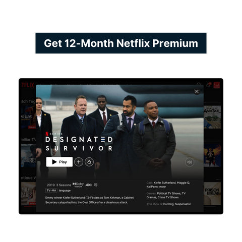 Netflix Premium Code (12-Month/$35, Guaranteed)