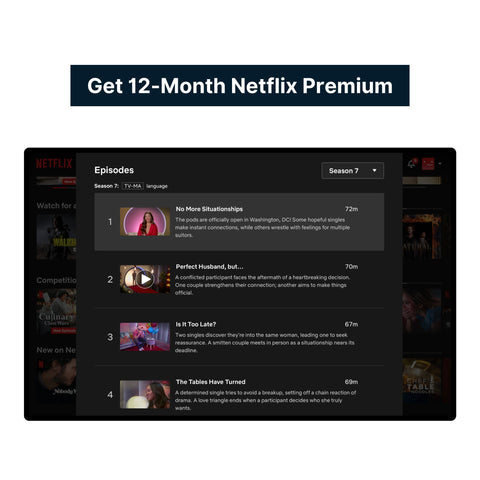 Netflix Premium Code (12-Month/$35, Guaranteed)