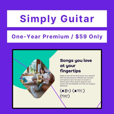 Simply Guitar Premium Code (One-Year/$59, Guaranteed)