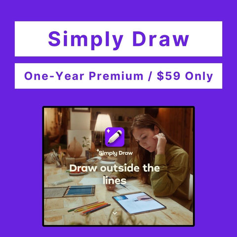 Simply Draw Premium Code (One-Year/$59, Guaranteed)