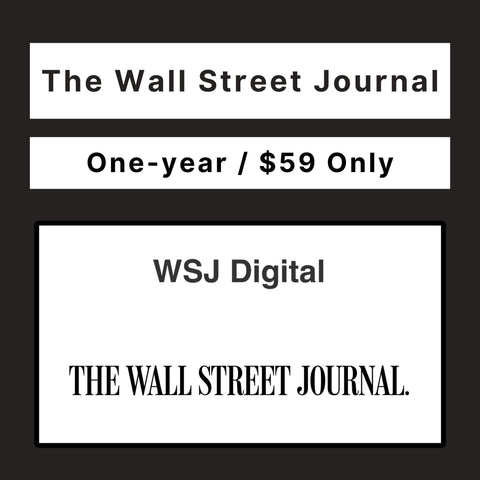 The Wall Street Journal Digital Subscription Code(One Year/$59, Guaranteed)