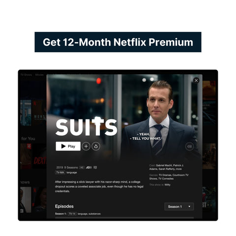 Netflix Premium Code (12-Month/$35, Guaranteed)