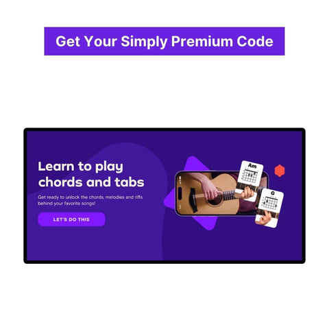 Simply Guitar Premium Code (One-Year/$59, Guaranteed)