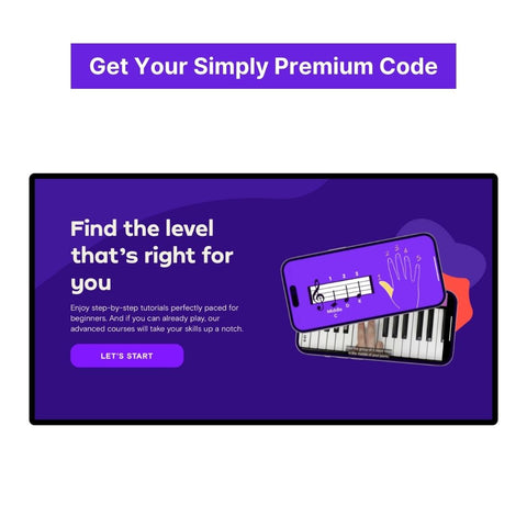 Simply Piano Premium Code (One-Year/$59, Guaranteed)