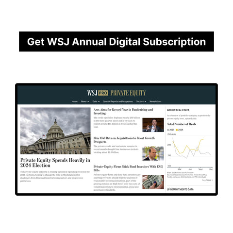 The Wall Street Journal Digital Subscription Code(One Year/$59, Guaranteed)