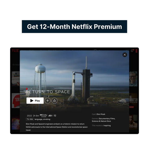 Netflix Premium Code (12-Month/$35, Guaranteed)