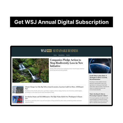 The Wall Street Journal Digital Subscription Code(One Year/$59, Guaranteed)